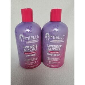 Mielle Organics Lavender & Lychee Scalp Soothing Shampoo & Conditioner 12 fl oz